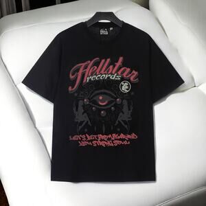 hellstar round neck short sleeve t-shirt